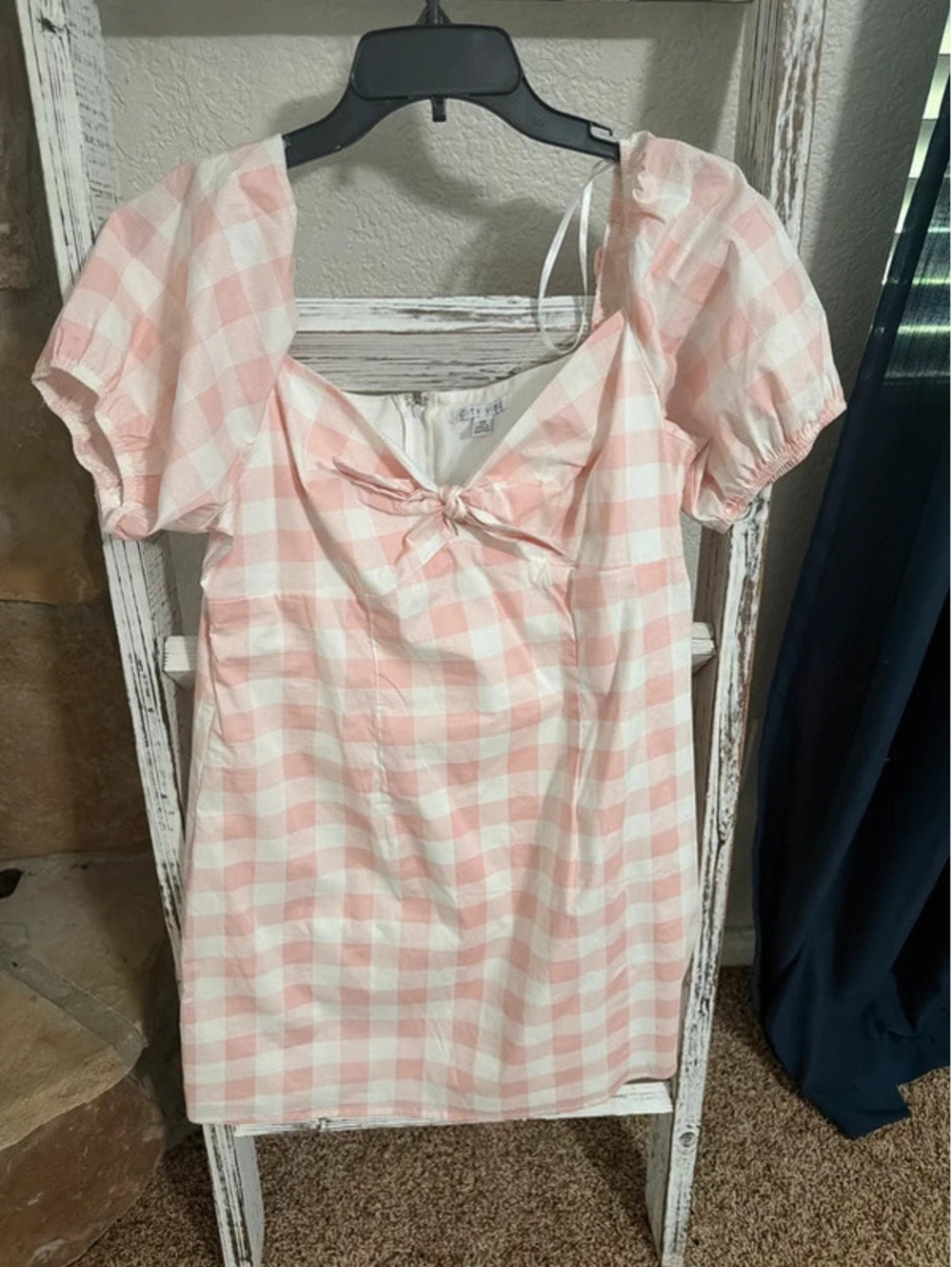 Women’s size 13 Peach Gingham Dress